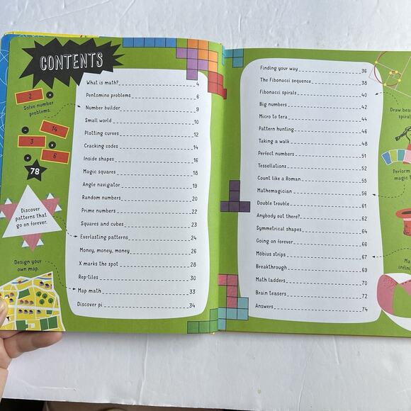 Usborne STEM Math Scribble Book By Alice James Eddie Reynolds Darran Stobbart - Picture 3 of 10